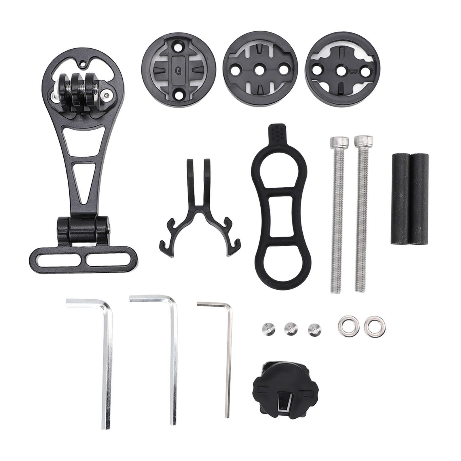 Крепление для велосипедного компьютера спереди, регулируемое крепление на руль спереди, совместимое с экшн-камерой