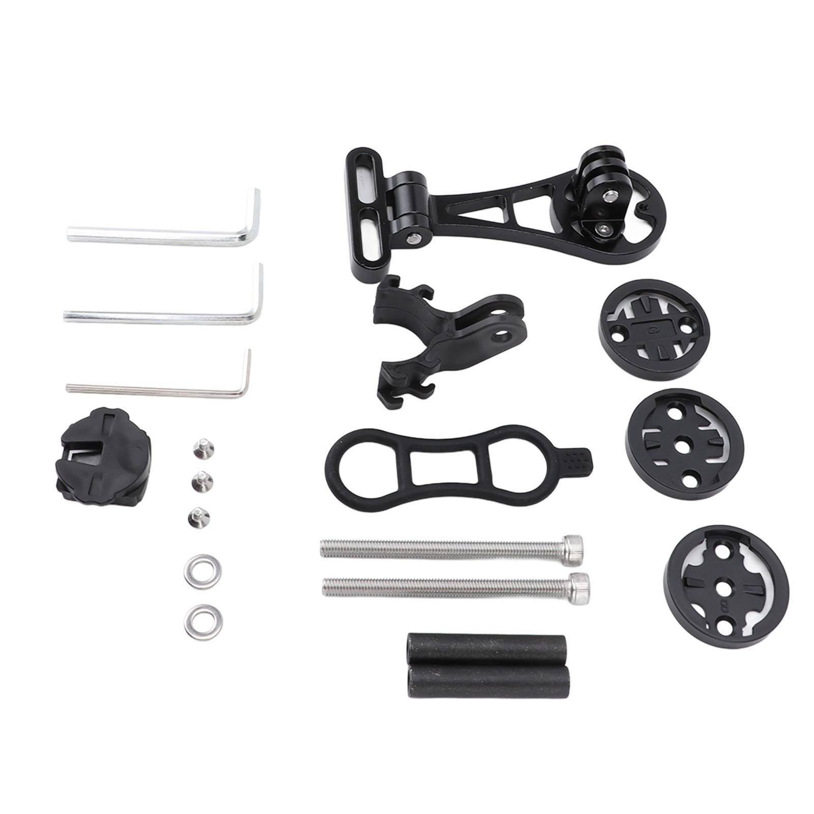 Крепление для велосипедного компьютера спереди, регулируемое крепление на руль спереди, совместимое с экшн-камерой